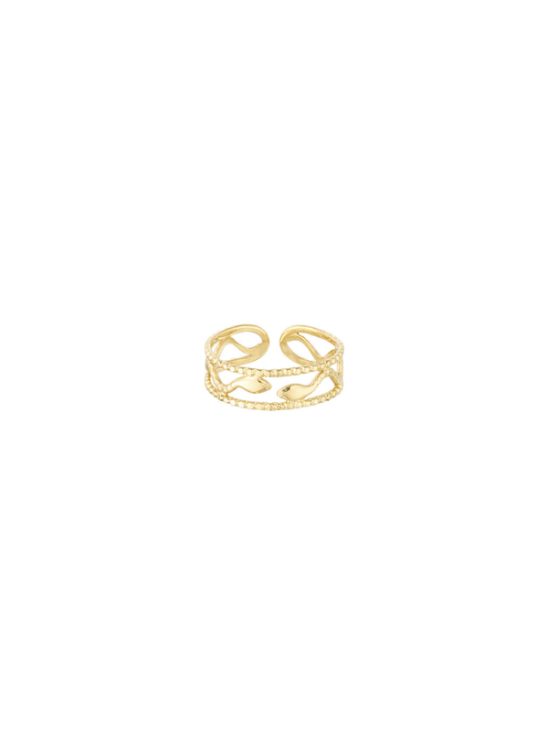Ring 'SNAKE STYLE' Goud