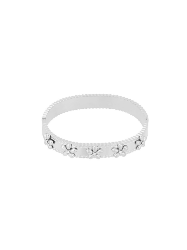Armband 'FLOWER PARTY' Zilver