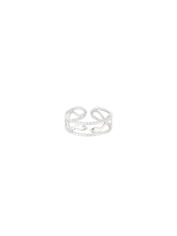 Ring 'SNAKE STYLE' Zilver