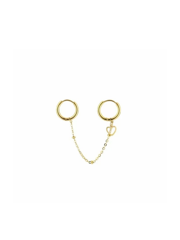 Oorbellen ‘FULL HEART’ Goud