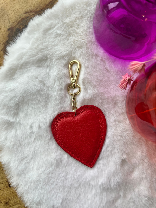 Sleutelhanger 'HART' Rood
