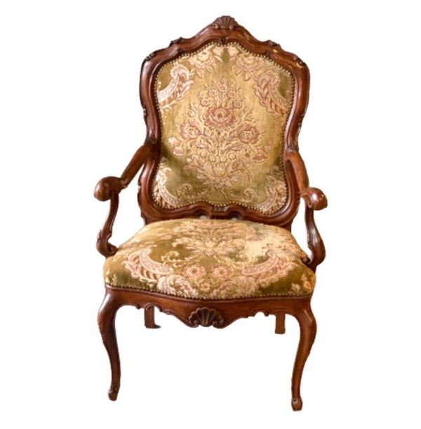 Mahonie Louis XV Stijl, Armstoel