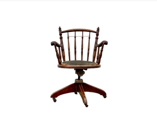 Antieke, Engelse Bureaustoel | Online-Antiques-Shop