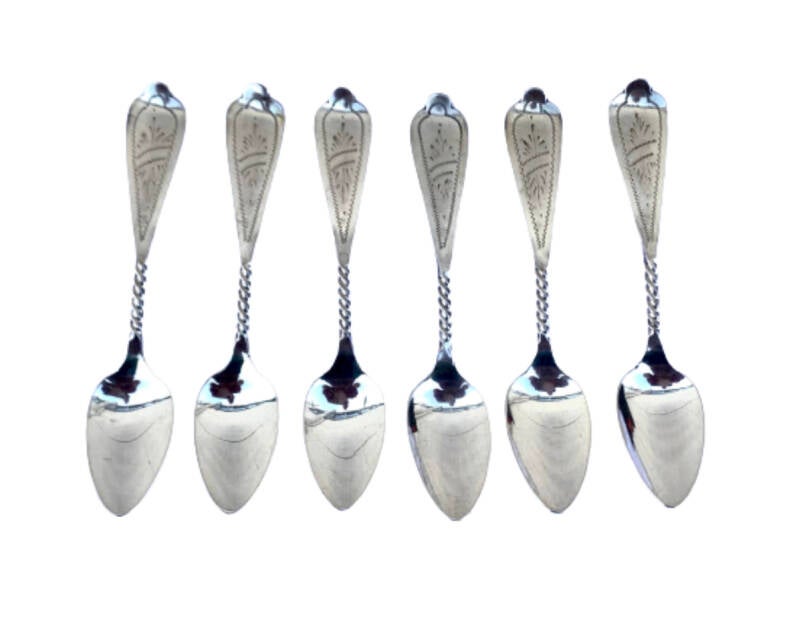 Hollands Zilveren Mokka Lepeltjes 