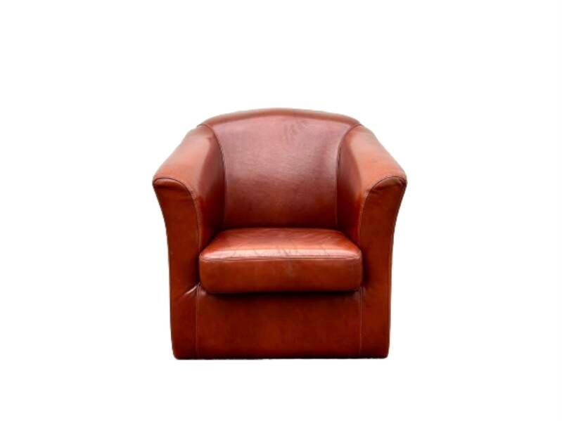 Bruin Leren Fauteuil 