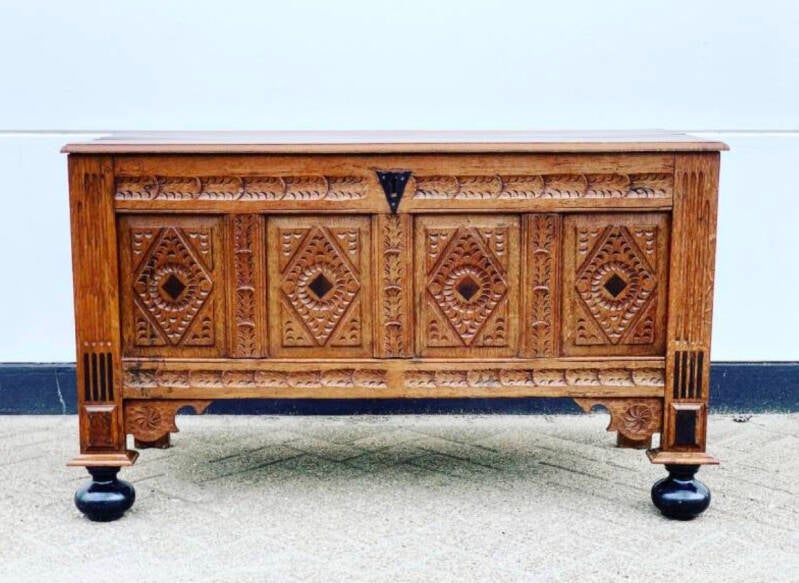 Eikenhouten Dekenkist 