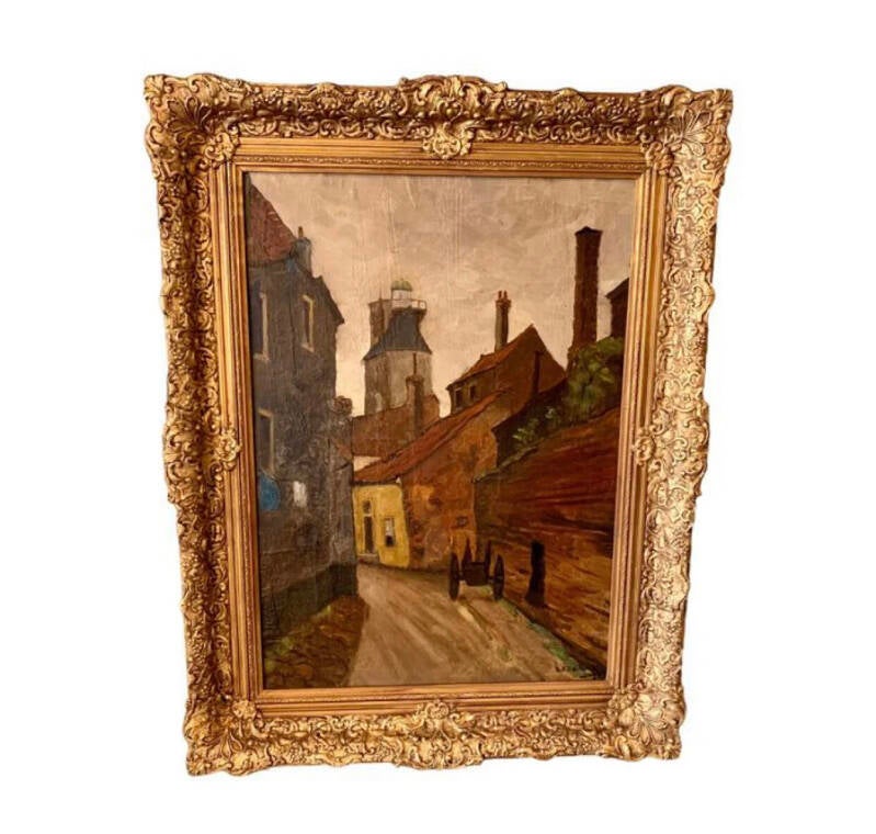 Schilderij |Henri Marie Mackenzie | Stadsgezicht Harderwijk 