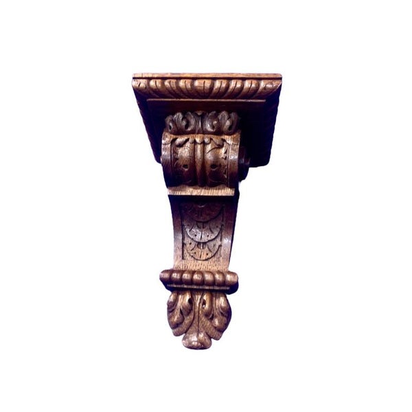 Eikenhouten | Wandconsole | Wanddecoratie | Houtsnijwerk