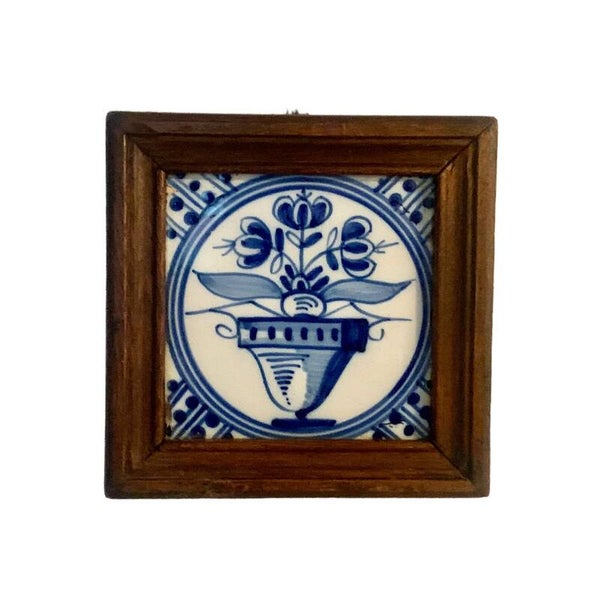 Blauw Witte Aardewerk Tegel