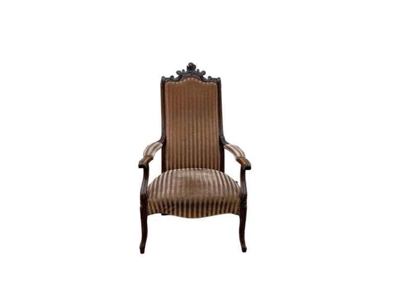 Antieke Mahoniehouten Armstoel 