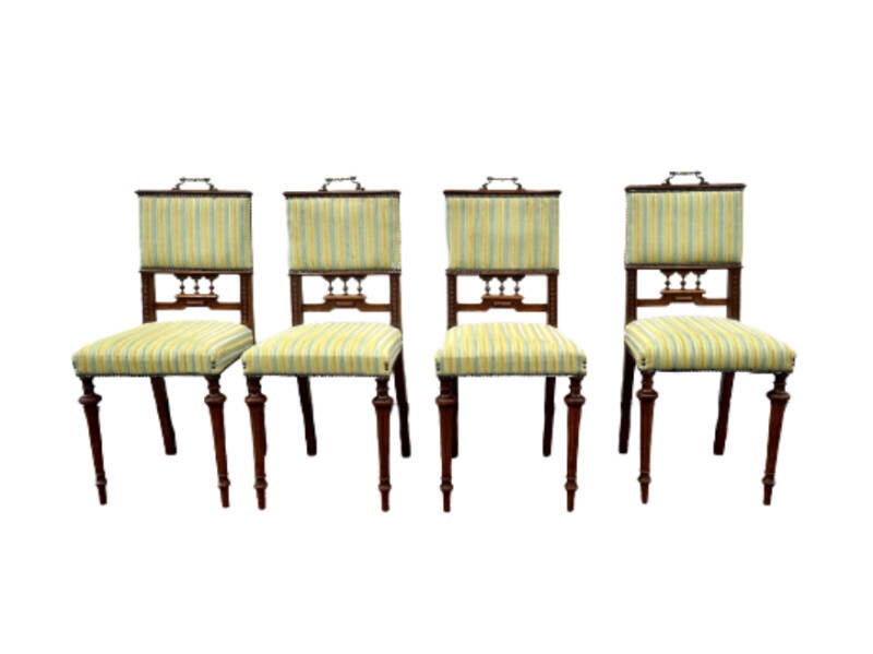 Antieke Eikenhouten Eetkamerstoelen 