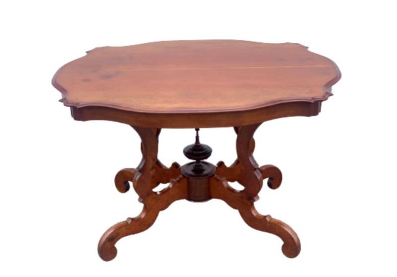 Mahoniehouten Biedermeier Eettafel  