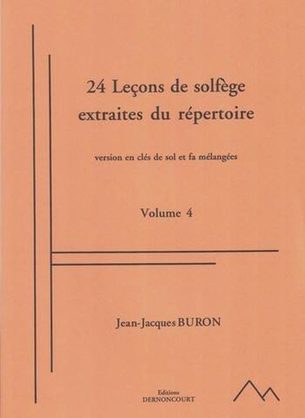J.J. Buron 24 leçons de solfège. Vol 4