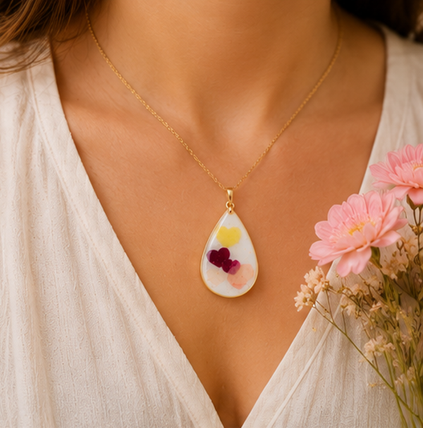 Collier goutte fête des mères