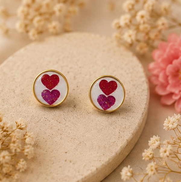 boucle d'oreille ronde fête des mères