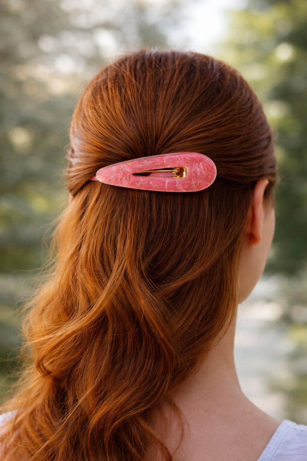 Barrette Dandelion Rouge