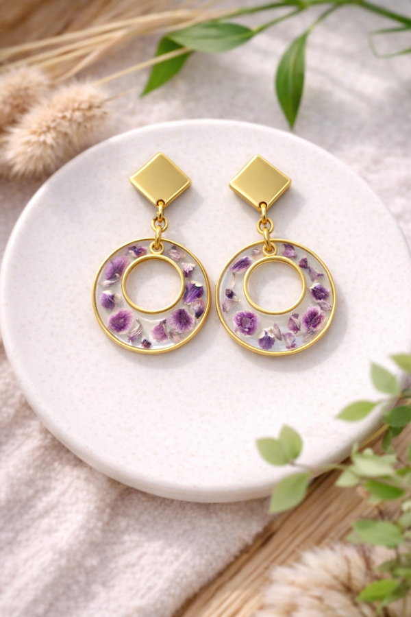Boucle d'oreille  Créole d'Aurore
