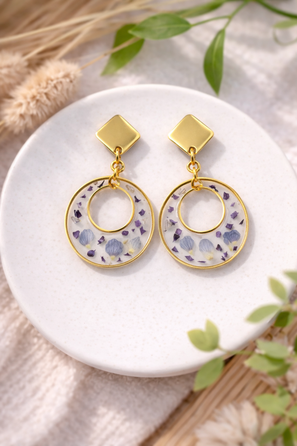 Boucle d'oreille  Créole d'Azur