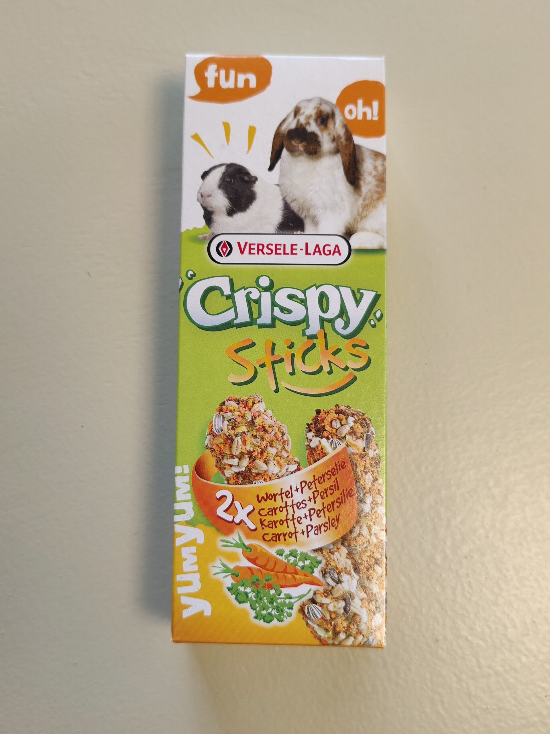 Snack: crispy sticks wortel & peterselie