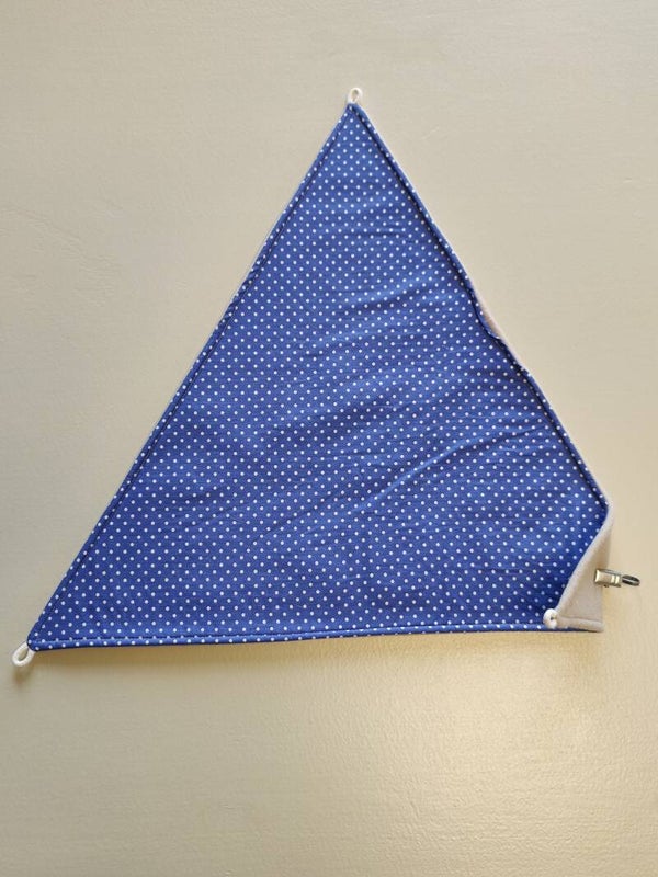 Driehoek - Stippen blauw