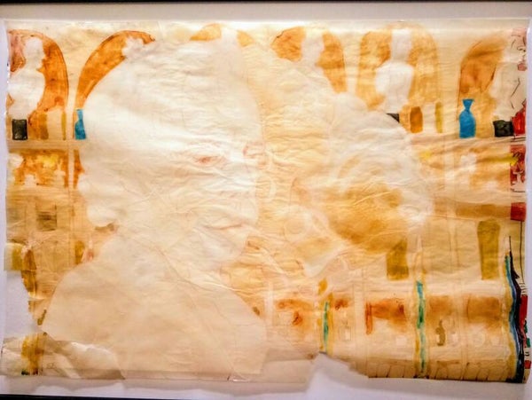 Original Edwina Sandys (b.1938) Mixed Media Drawing Study (Three Heads) - Initialled 'ES' As-Is