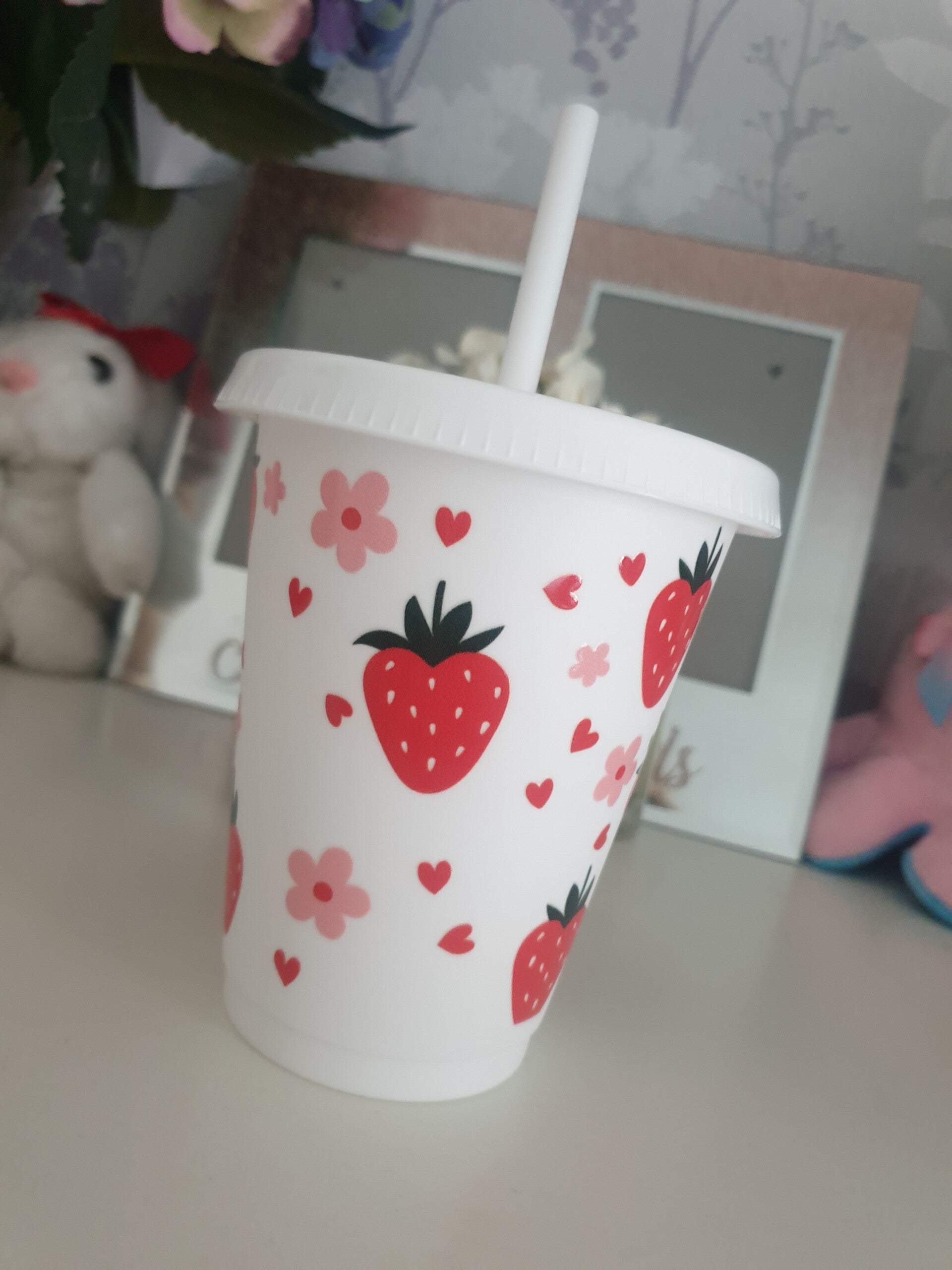 Strawberry 16oz Cold Cup - Clearance