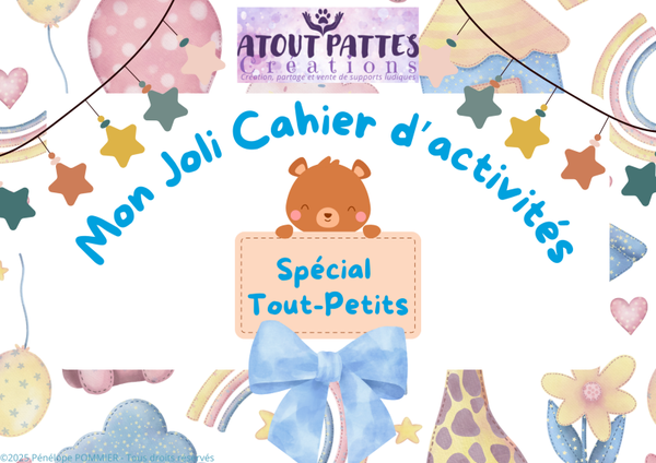 *VERSION CONFECTIONNÉE* Mon Joli Cahier d'activités, spécial tout-petits