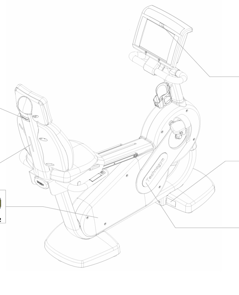 bicicleta estática technogym modelo excite