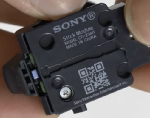 parte trasera sitck module model CFI-25M1 de mando dualsense edge
