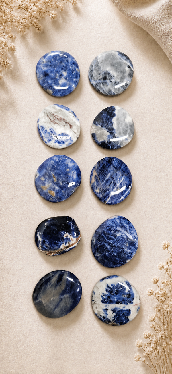 Sodaliet smooth stones