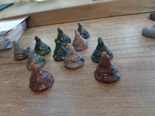 Oceaan jaspis mini heksenhoed