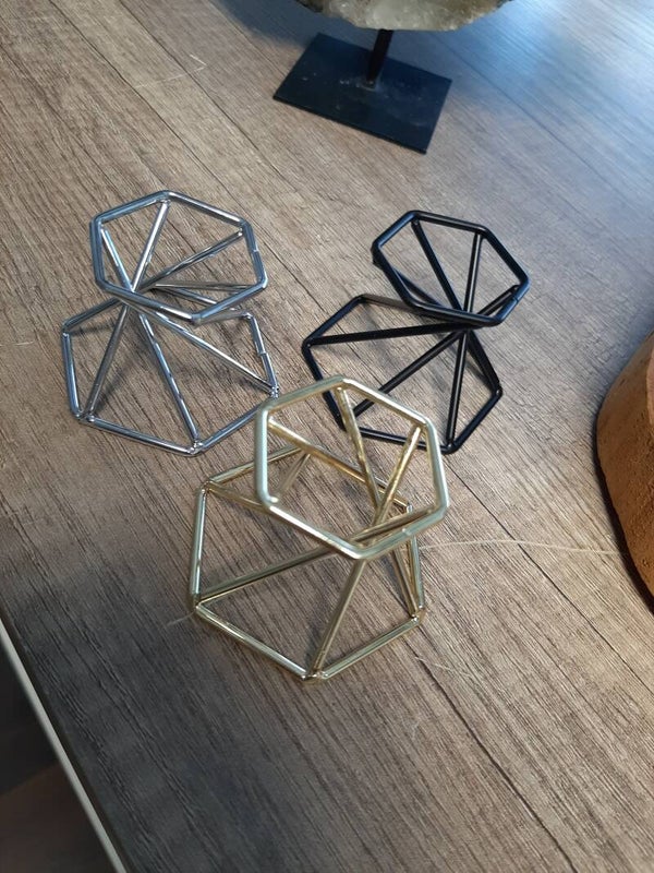 Bolhouder goud, zilver of zwartkleurig