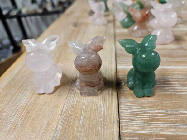 Diverse edelsteen rendiertjes