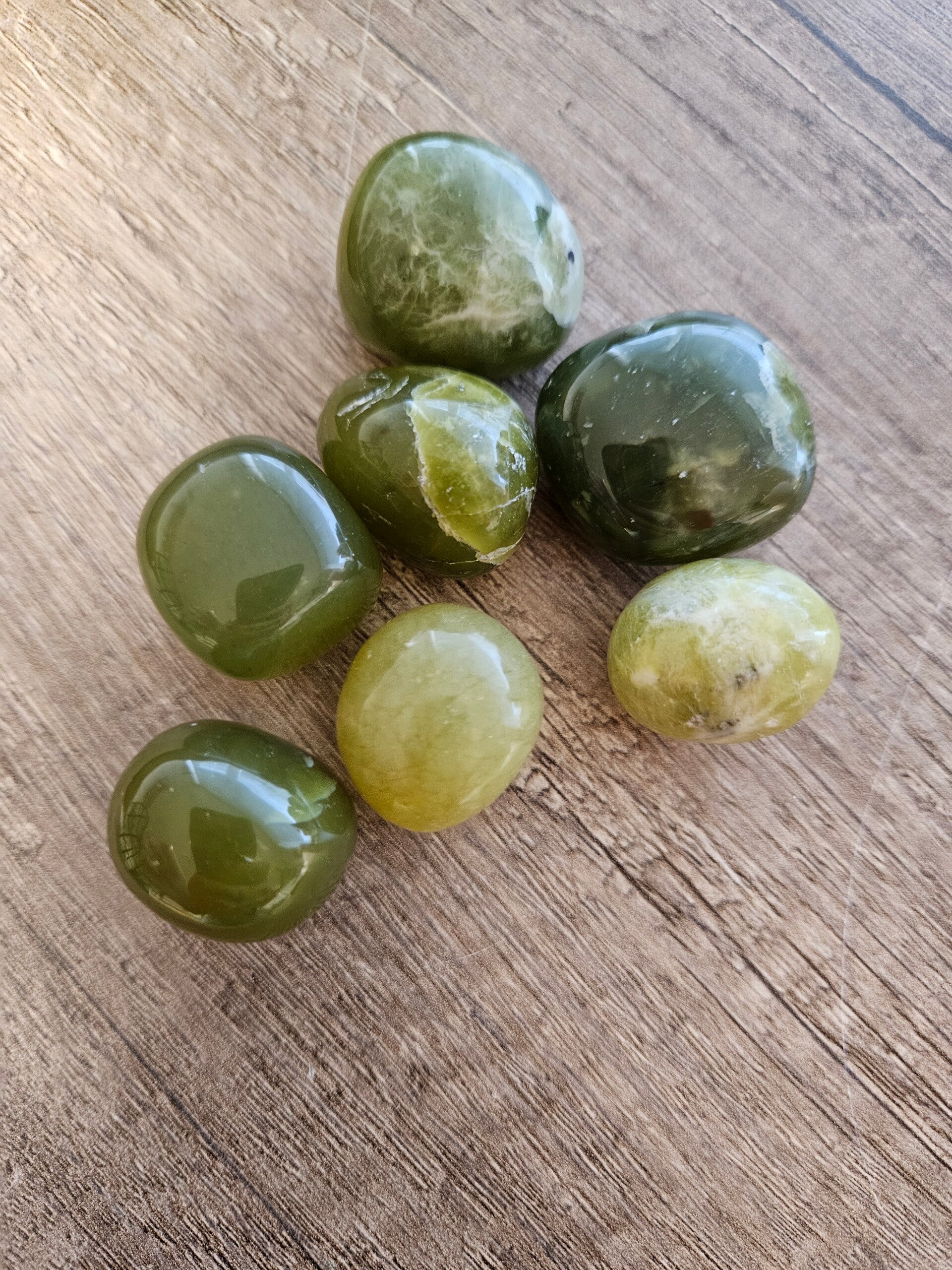 Serpentijn knuffelstenen