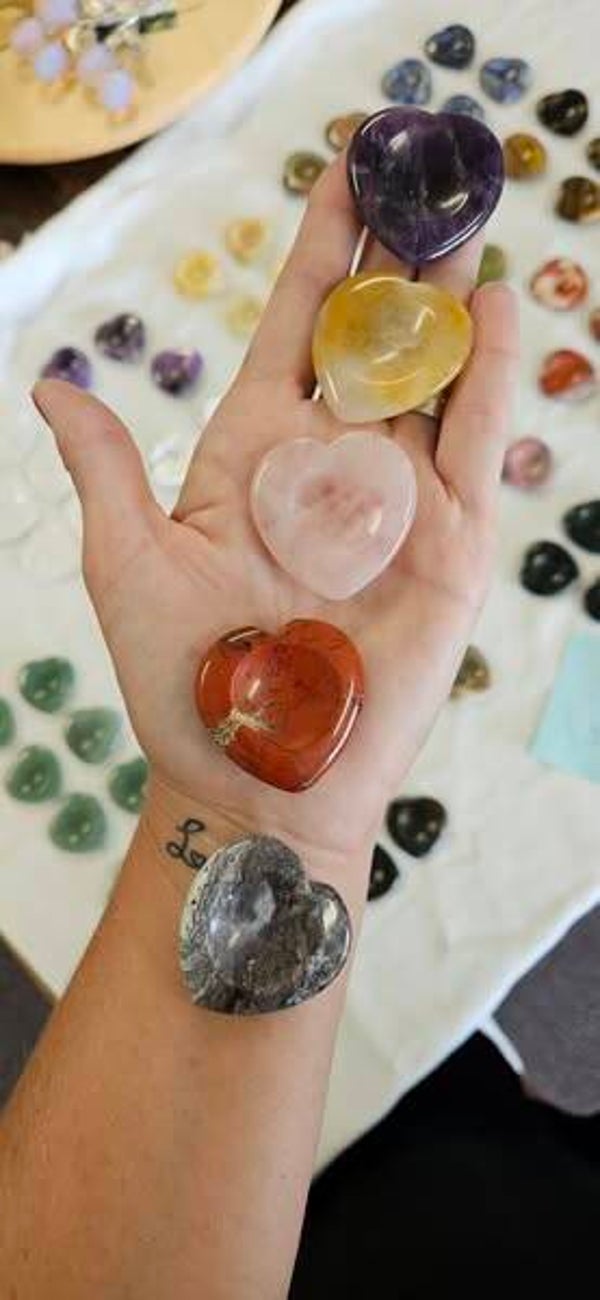 hartvormige worry stones