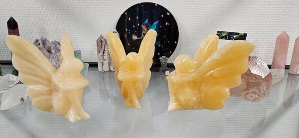 Grote mystieke Oranje calciet elven