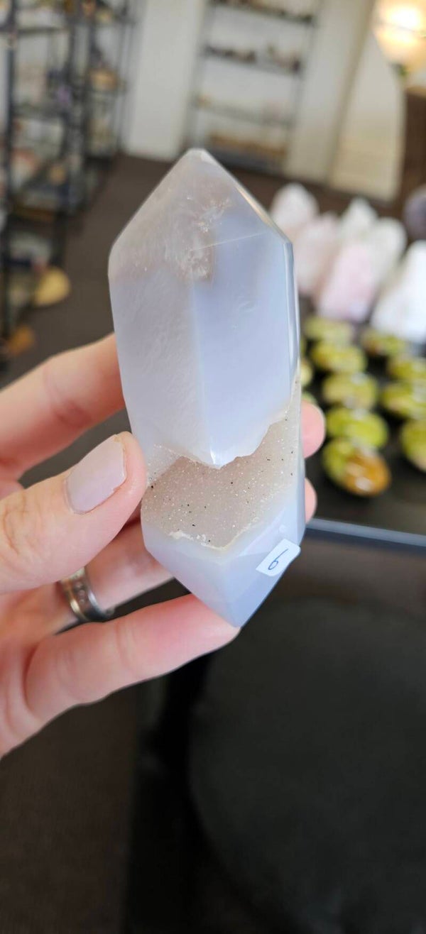 diverse druzy Agaat dubbeleinders