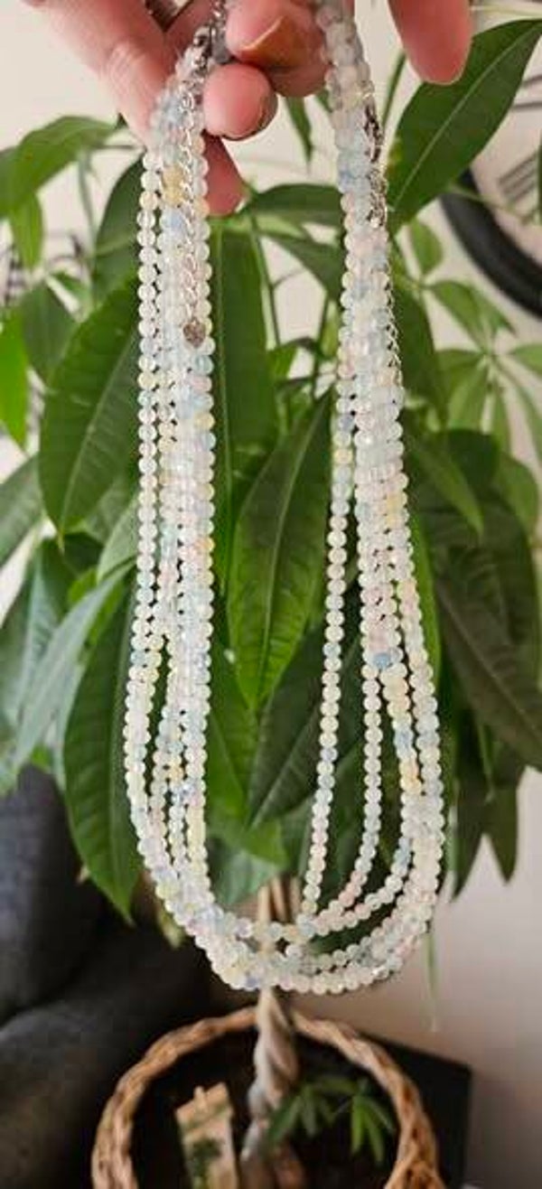 Beril facet geslepen kettingen