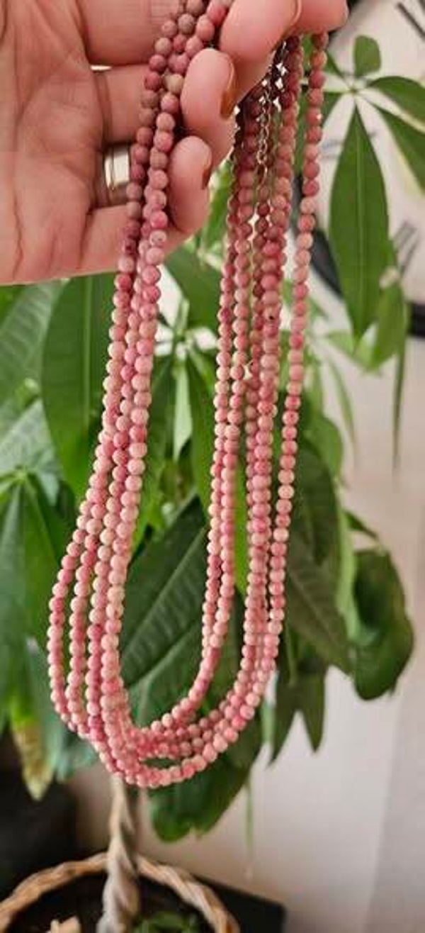 Rhodochrosiet facet geslepen kettingen