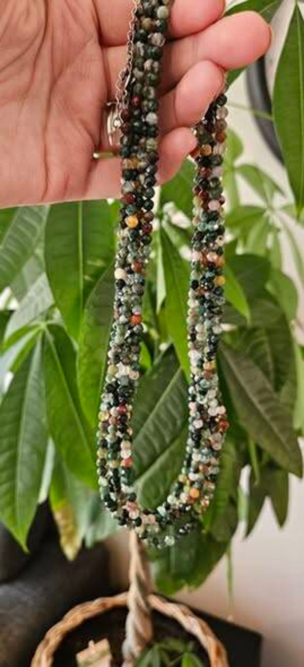 Indiase Agaat facet geslepen kettingen