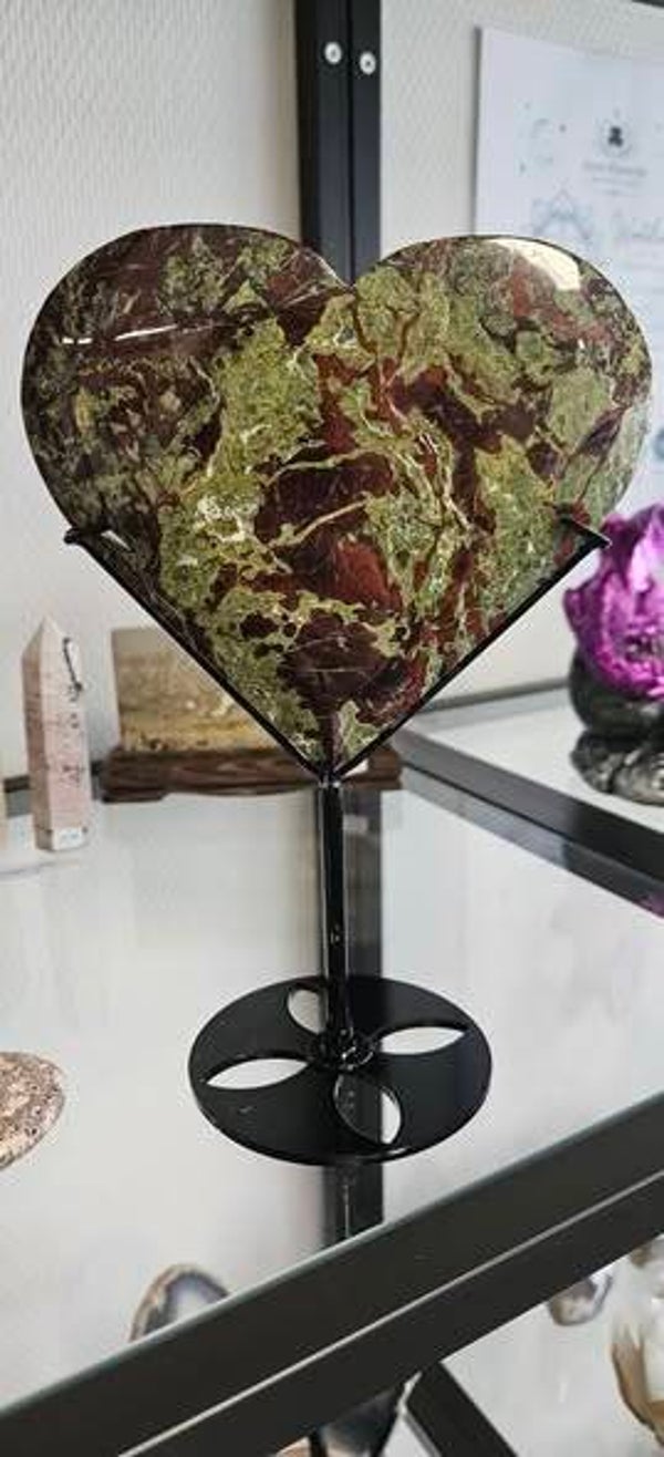 Drakenbloed jaspis hart XL