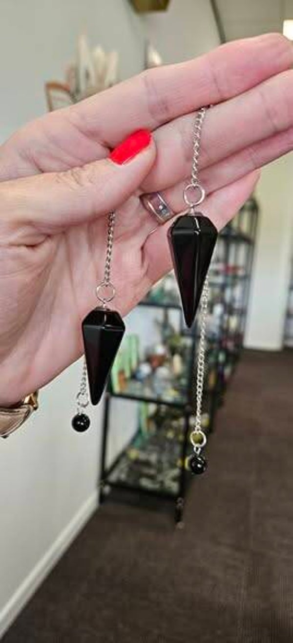 Aventurijn en Obsidiaan pendels