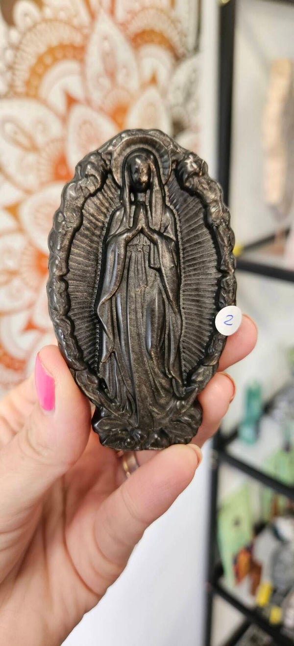 Zilver Obsidiaan Maria