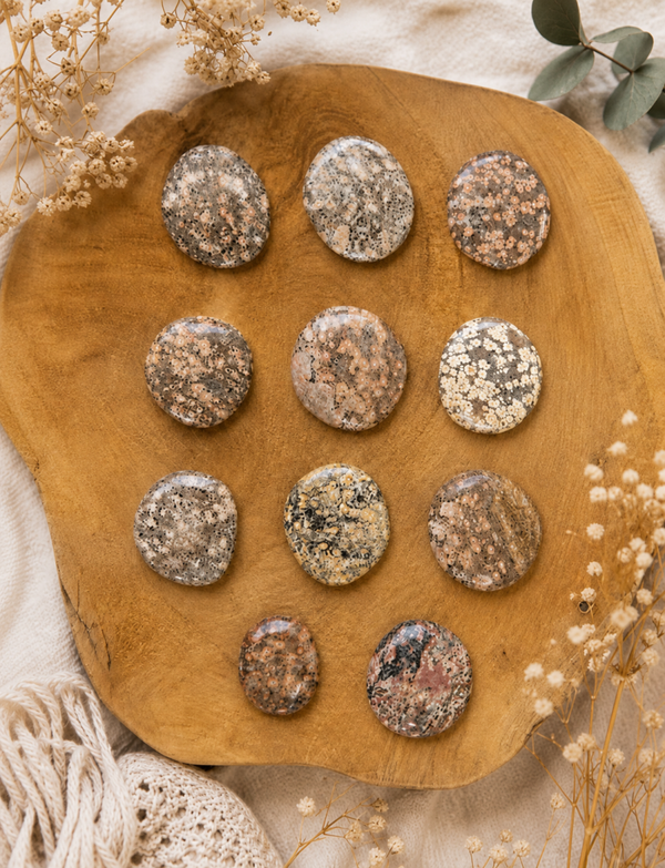 Luipaard jaspis smooth stones