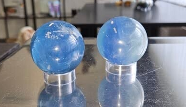 blauwe Fluoriet bollen