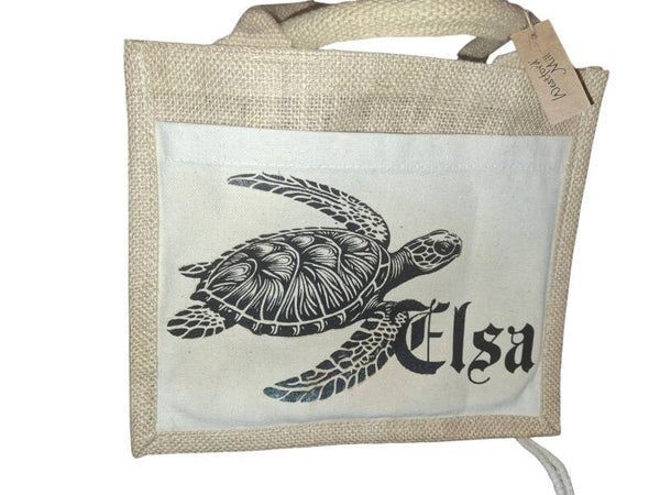 Sac en toile de jute a personnaliser