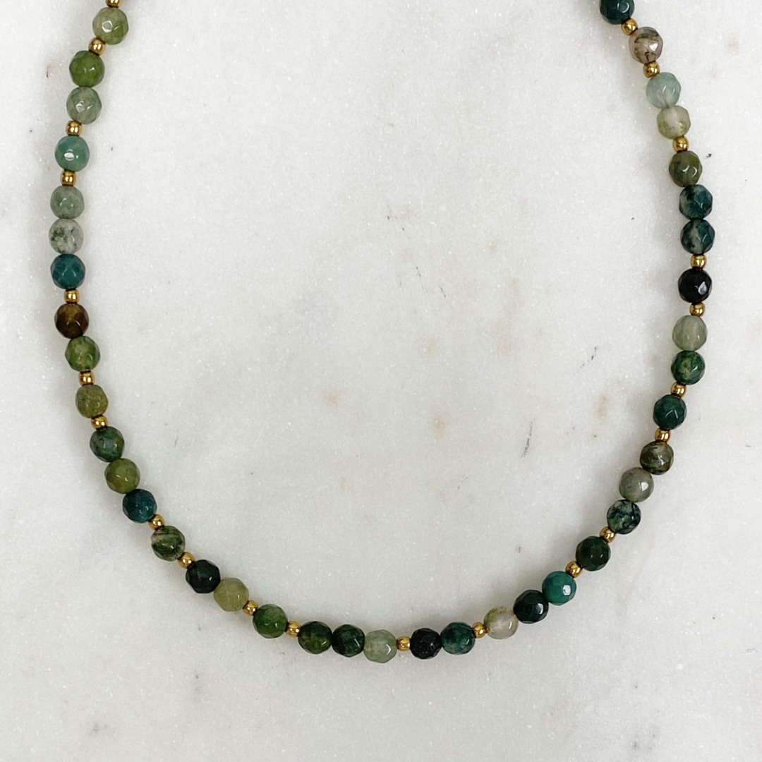 natuursteen ketting carmen