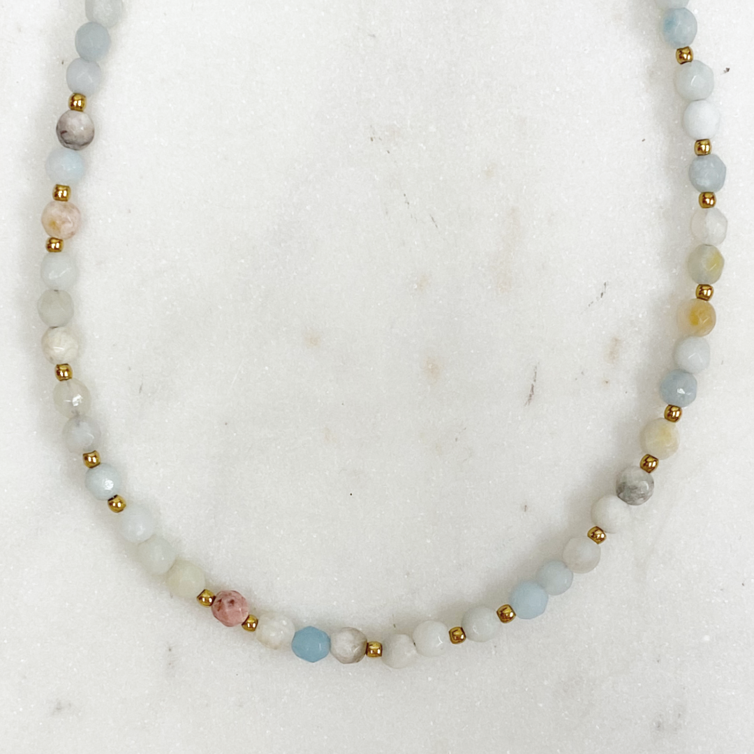 natuursteen ketting celine