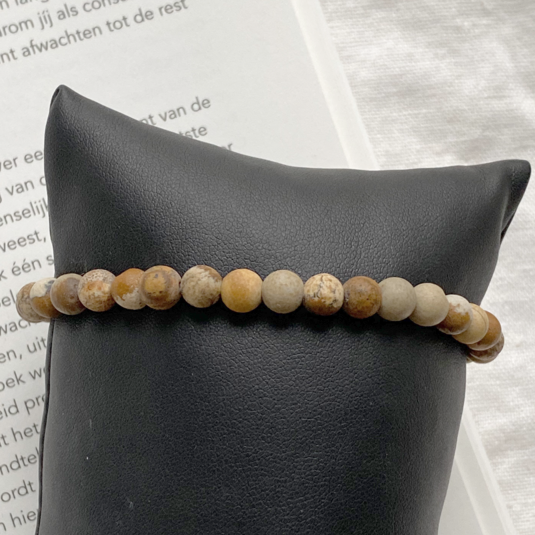 heren armband natuursteen