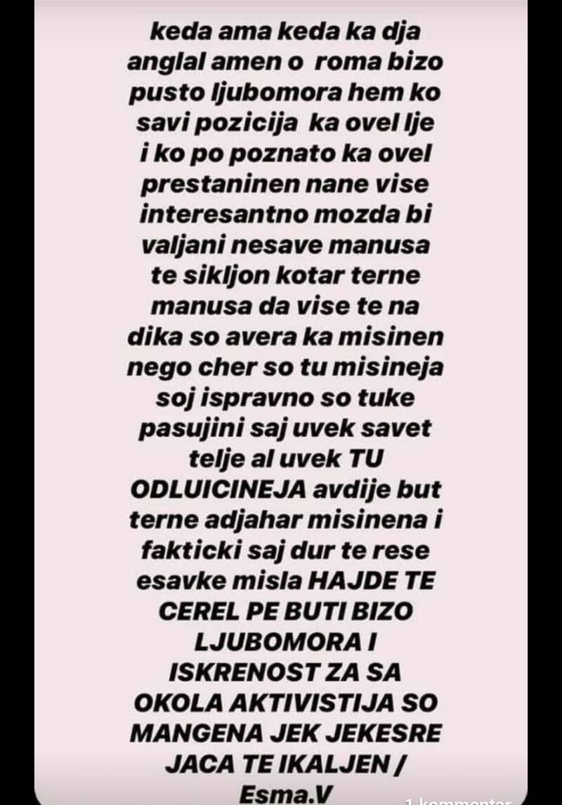 poruka ci ko roma